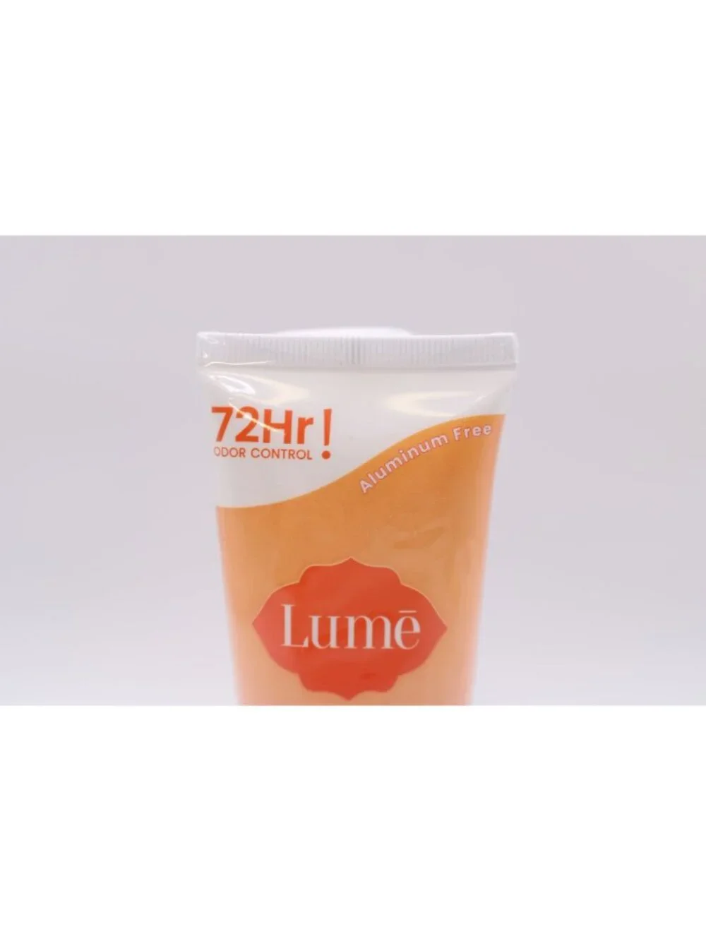 2 pk Lume' Whole Body Deodorant Clean Tangerine Invisible Cream 3oz Aluminum-Fre